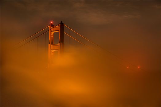Fog Dance - Fog envelopes the Golden Gate Bridge